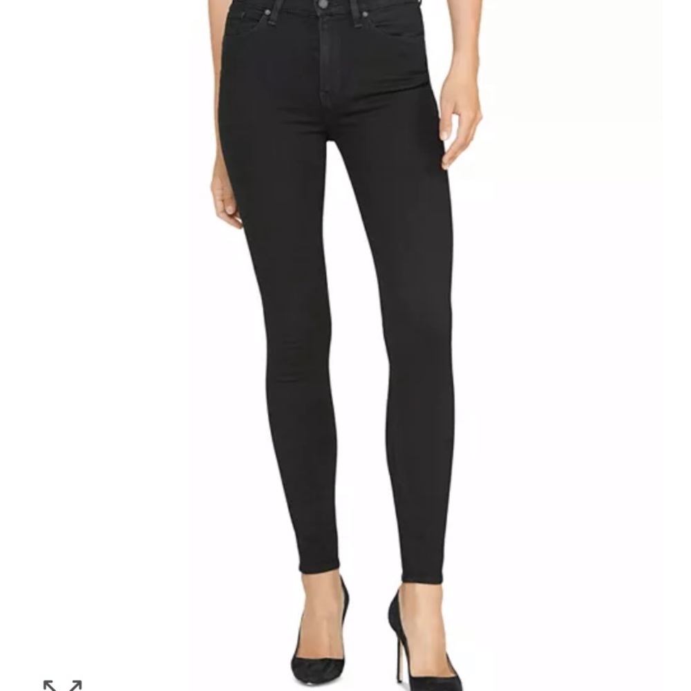 Hudson Barbara super skinny high rise jean black